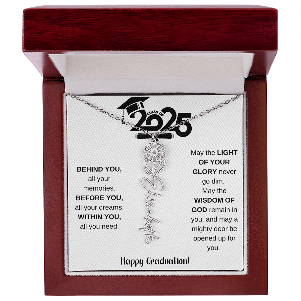 2025 Graduation Gift - Flower Name Necklace 8