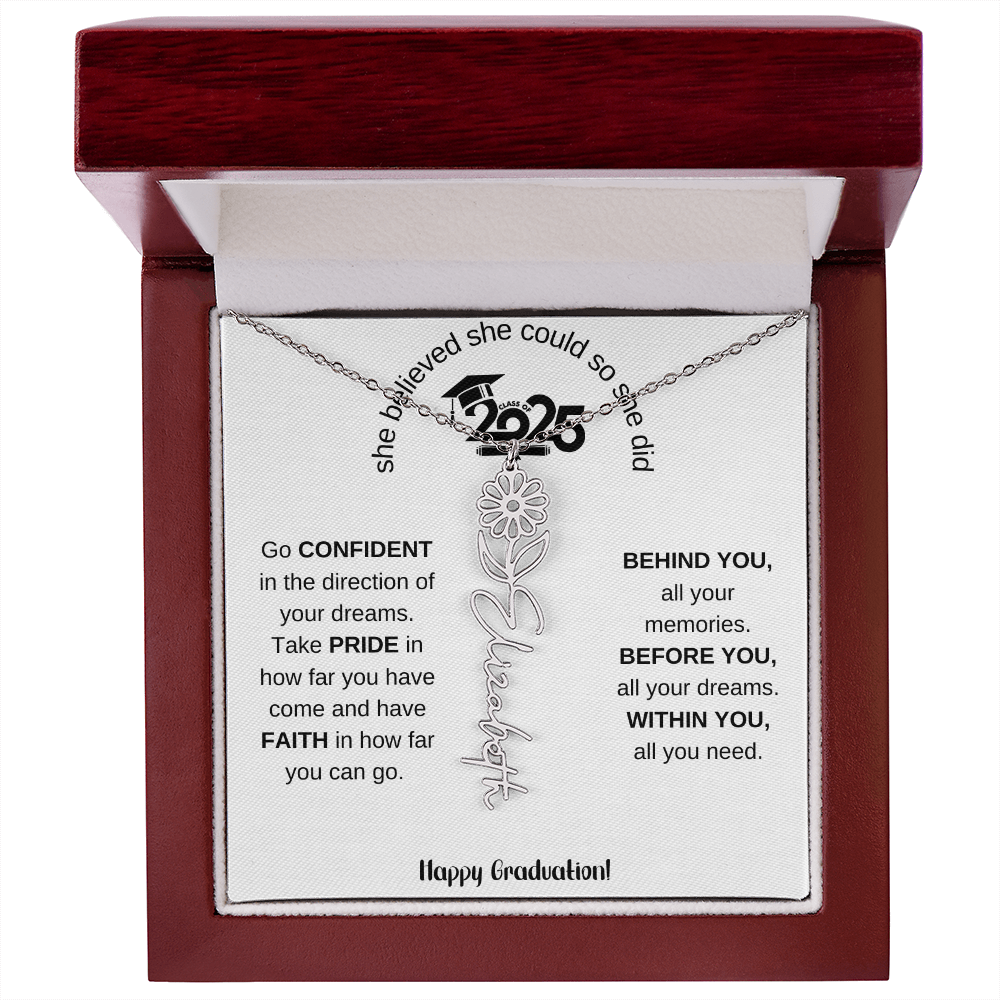 2025 Graduation Gift - Flower Name Necklace 5