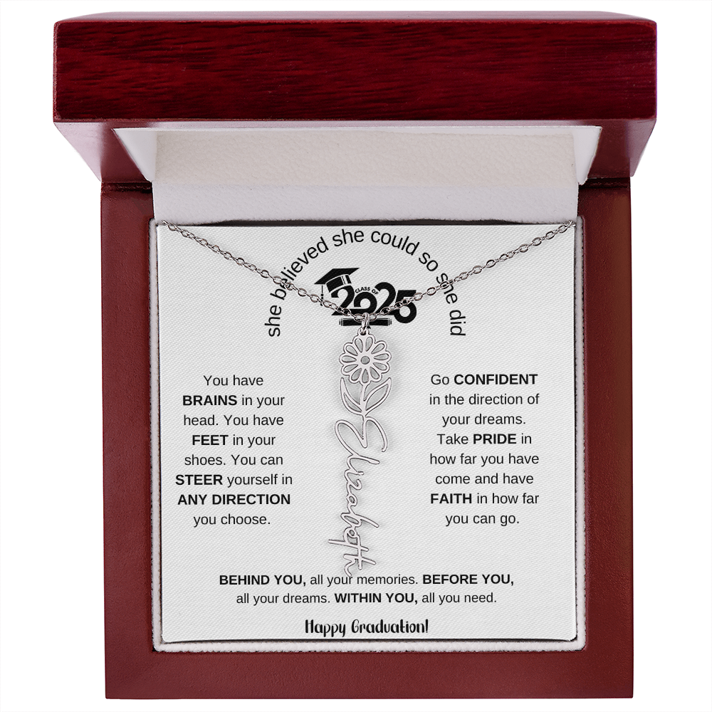 2025 Graduation Gift - Flower Name Necklace 6