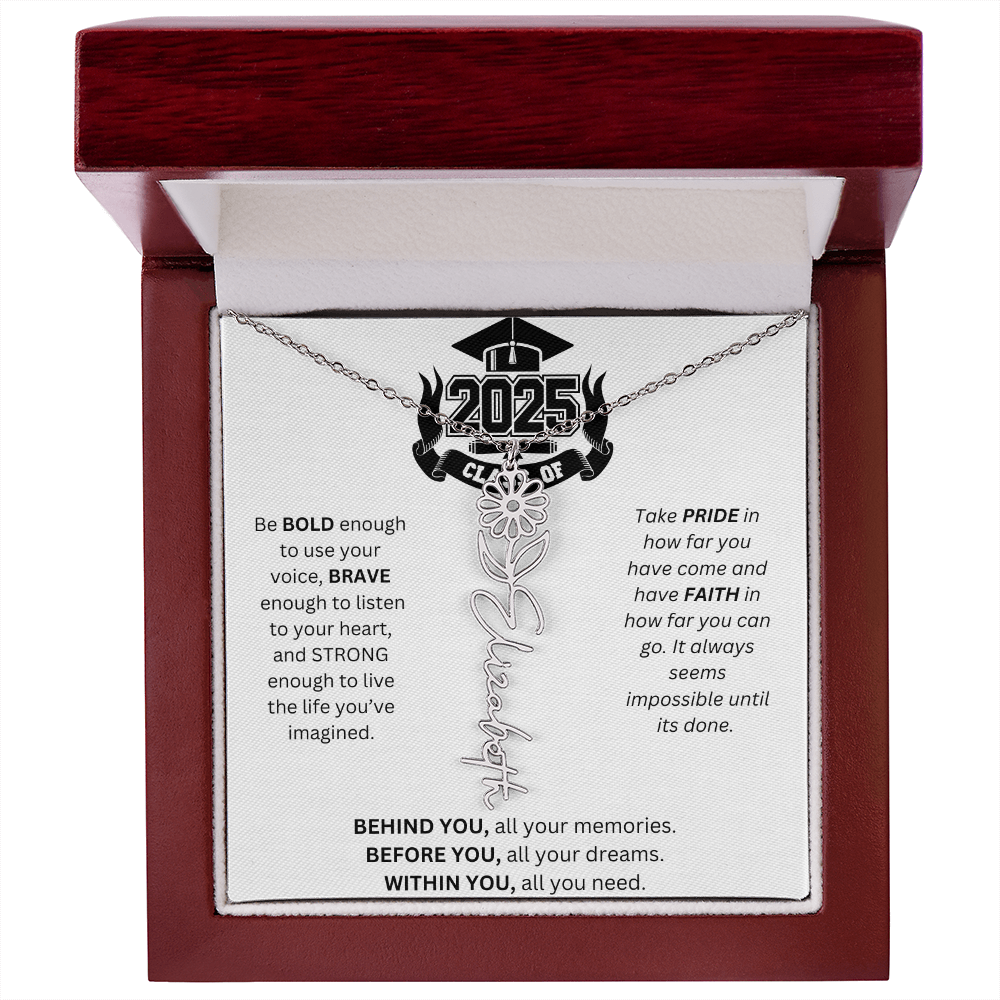 2025 Graduation Gift - Flower Name Necklace 3