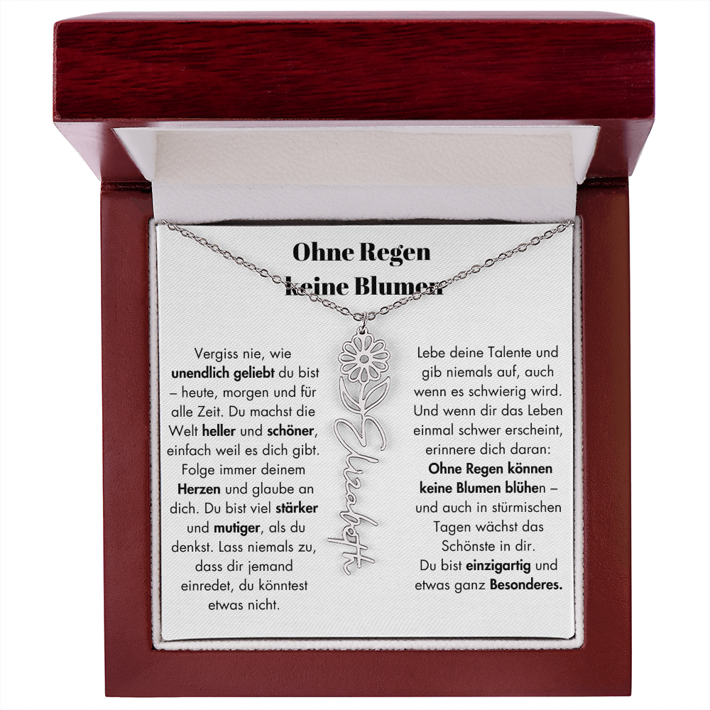 Weihnachtsgeschenk Schmuckkarte mit Spruch unendlich geliebt Mutmacher Hoffnung Liebe Geschenkidee