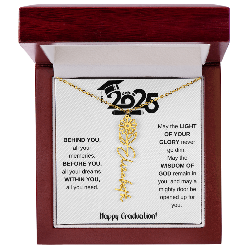 2025 Graduation Gift - Flower Name Necklace 8