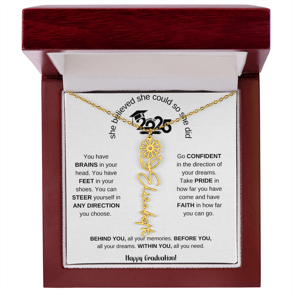 2025 Graduation Gift - Flower Name Necklace 6