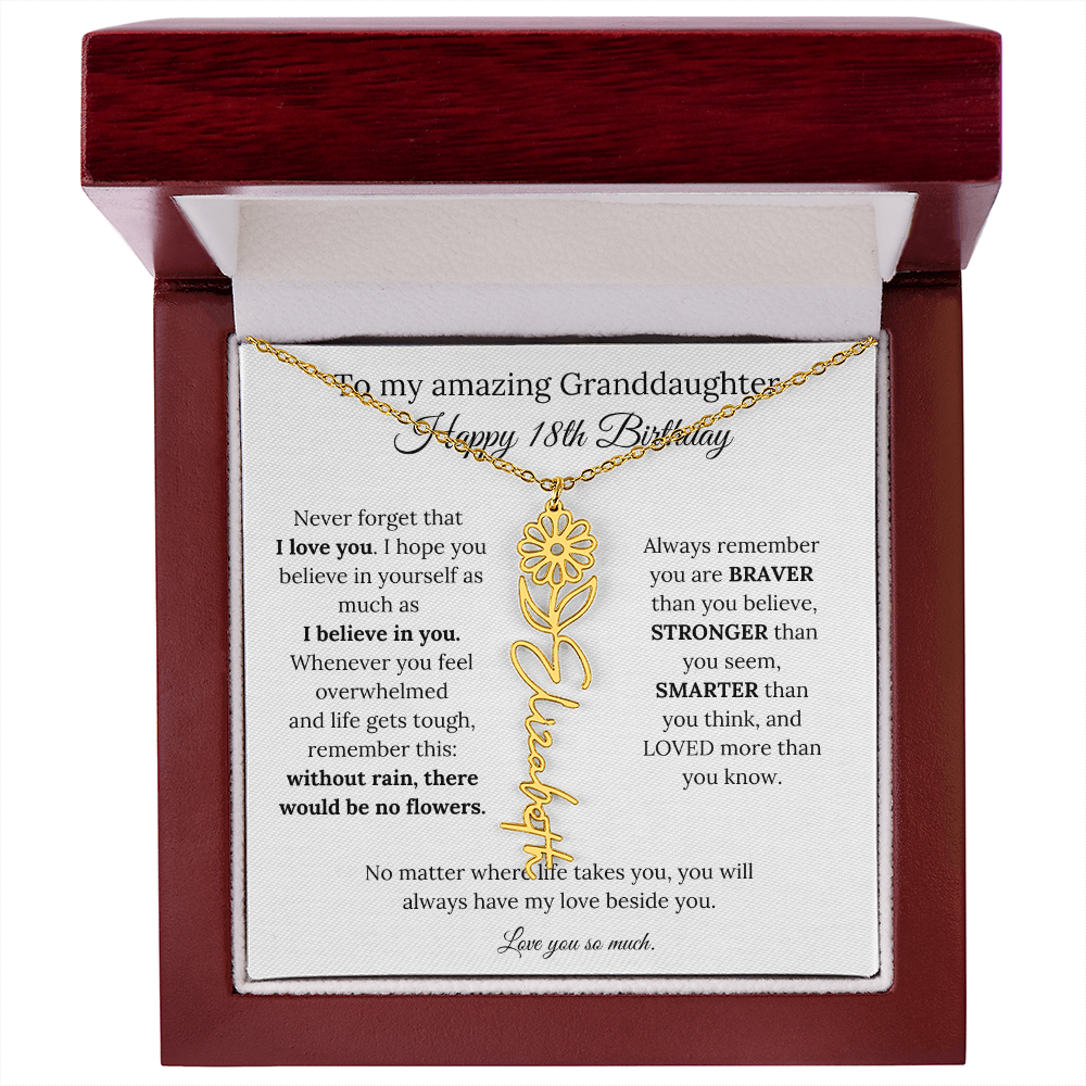 Happy 18th Birthday Gift for Granddaughter