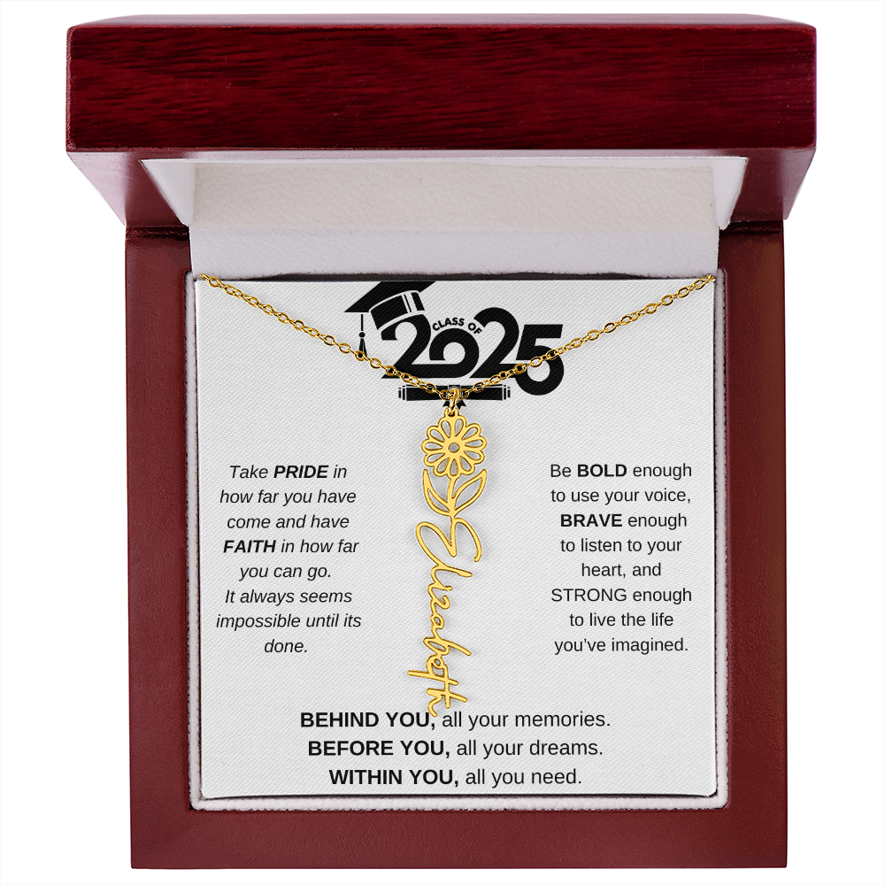 2025 Graduation Gift - Flower Name Necklace 4