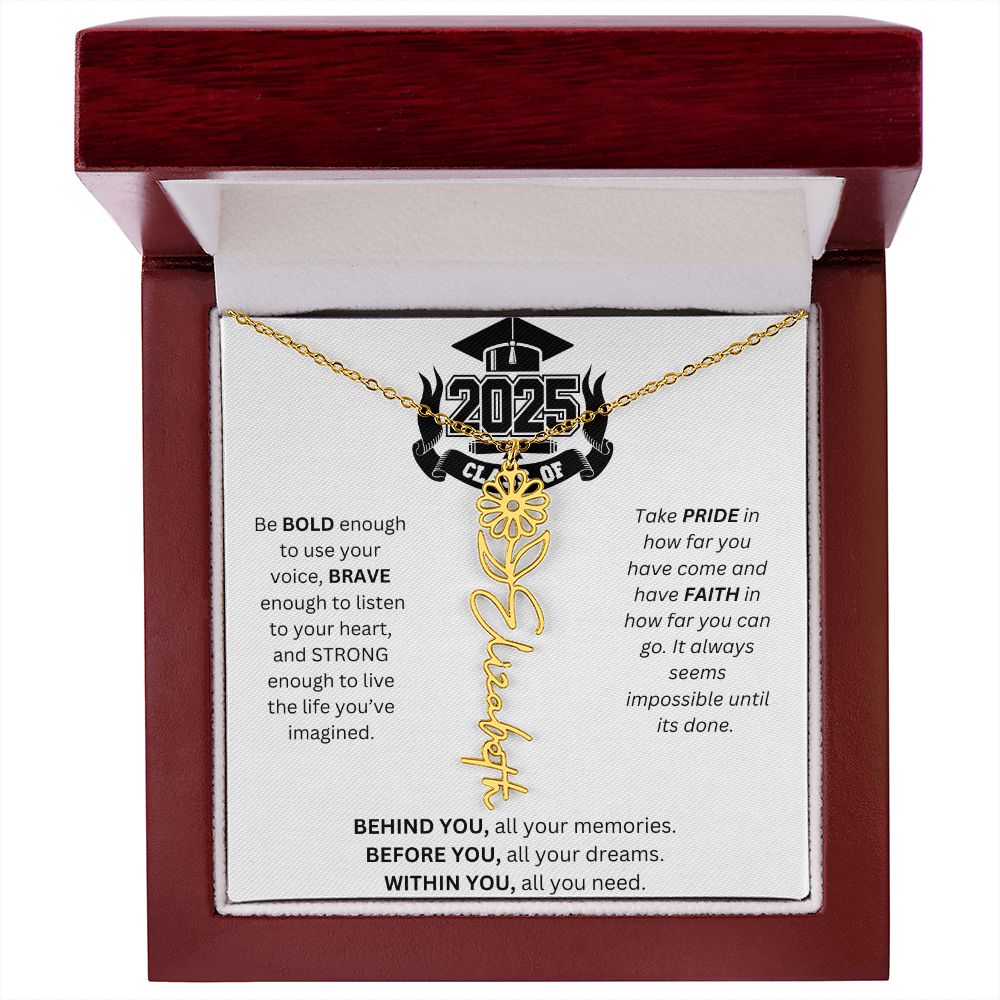 2025 Graduation Gift - Flower Name Necklace 3