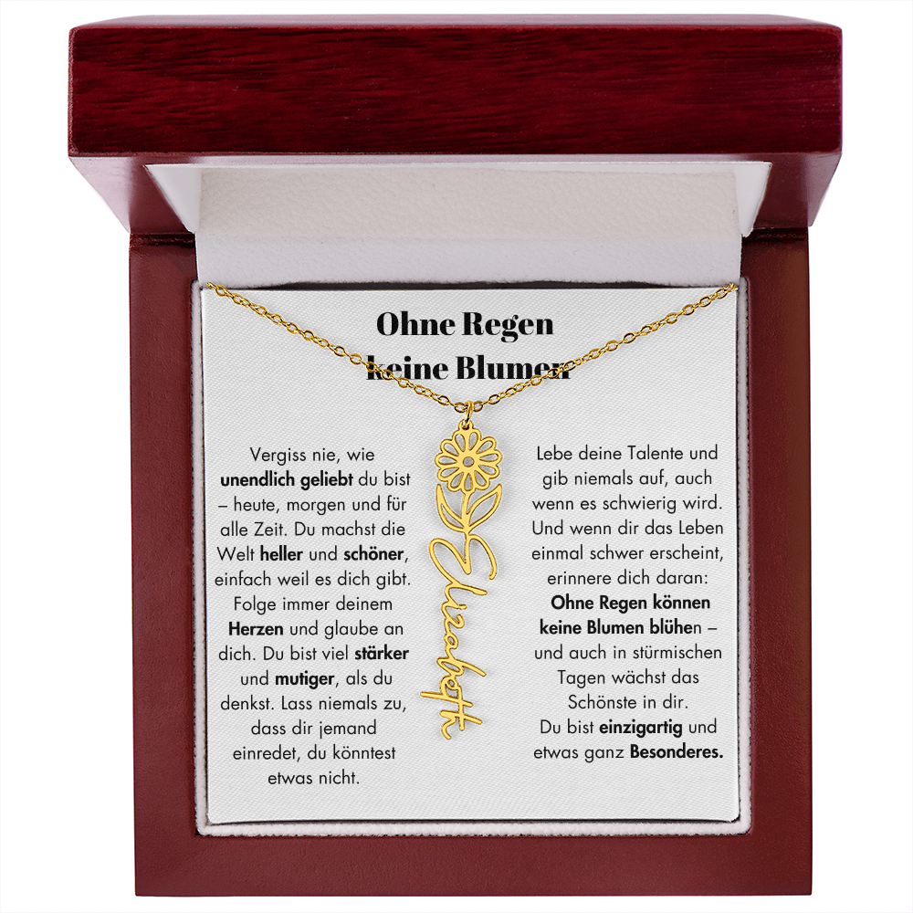 Weihnachtsgeschenk Schmuckkarte mit Spruch unendlich geliebt Mutmacher Hoffnung Liebe Geschenkidee