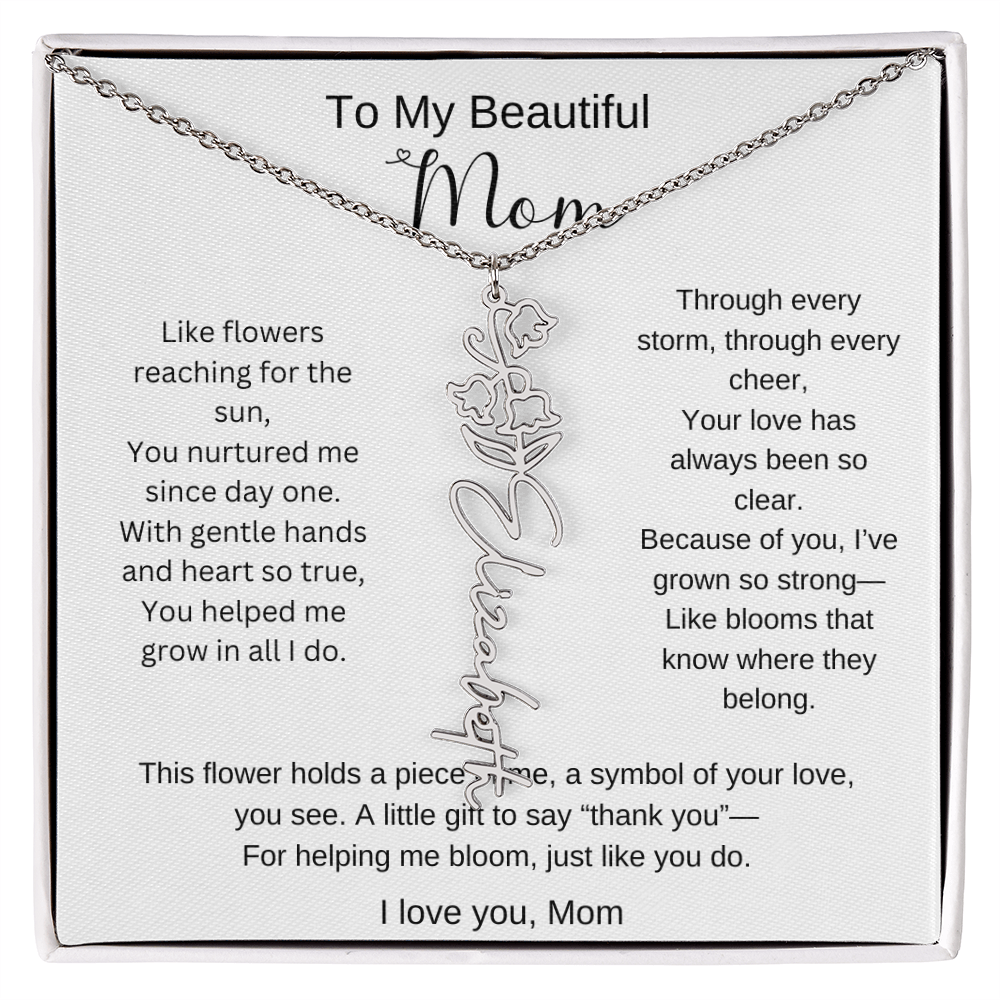 Personalized Mother's Day Necklace Gift for Mom