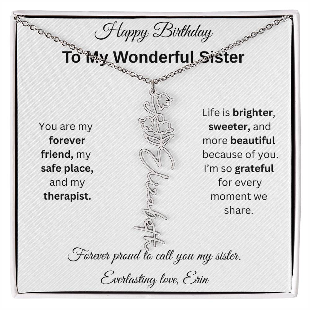 Custom Erin Birthflower