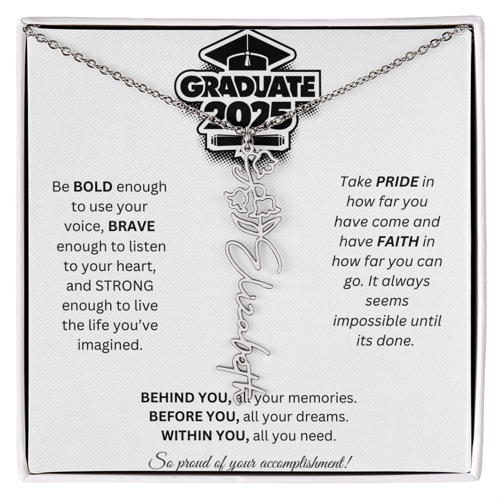 2025 Graduation Gift - Flower Name Necklace 2