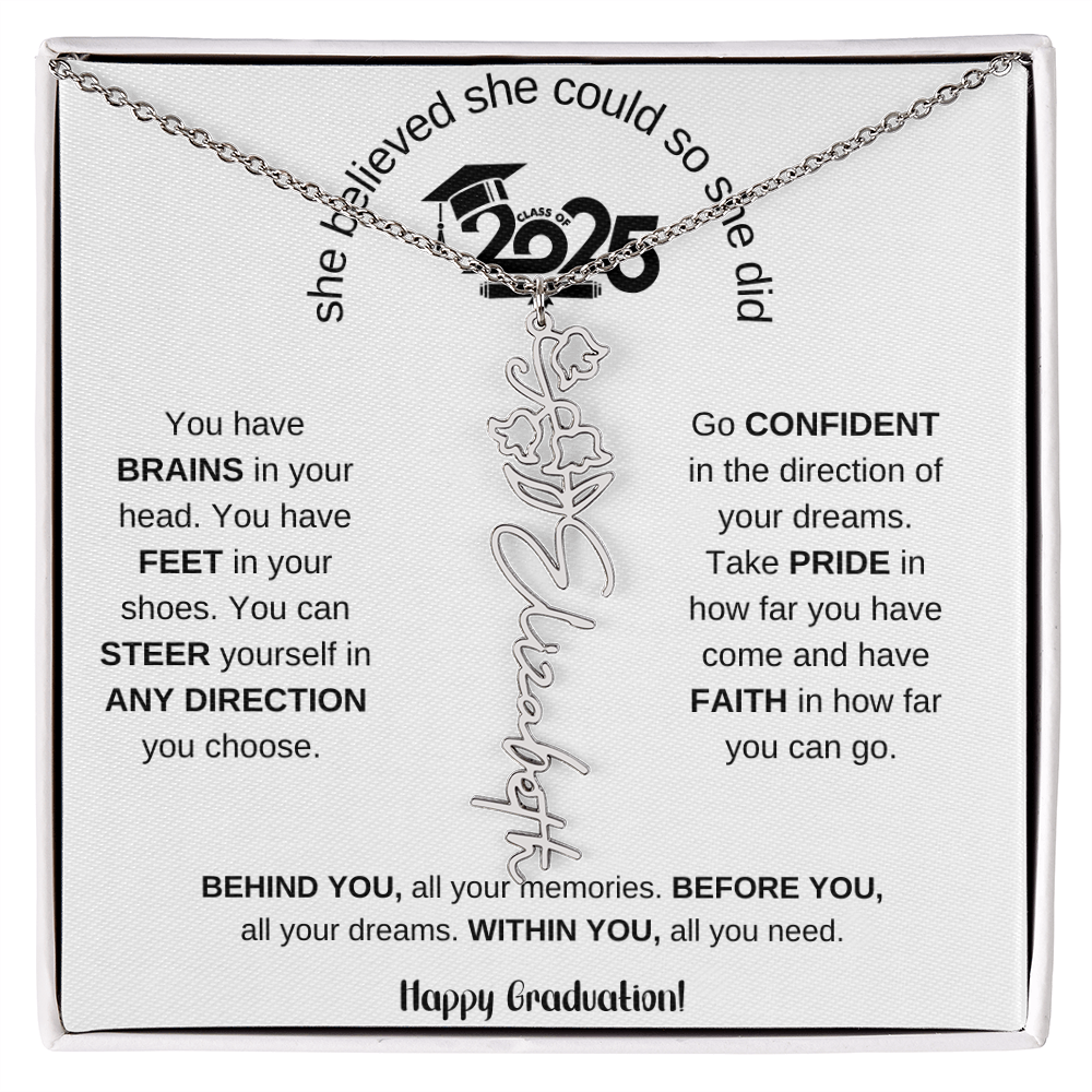 2025 Graduation Gift - Flower Name Necklace 6