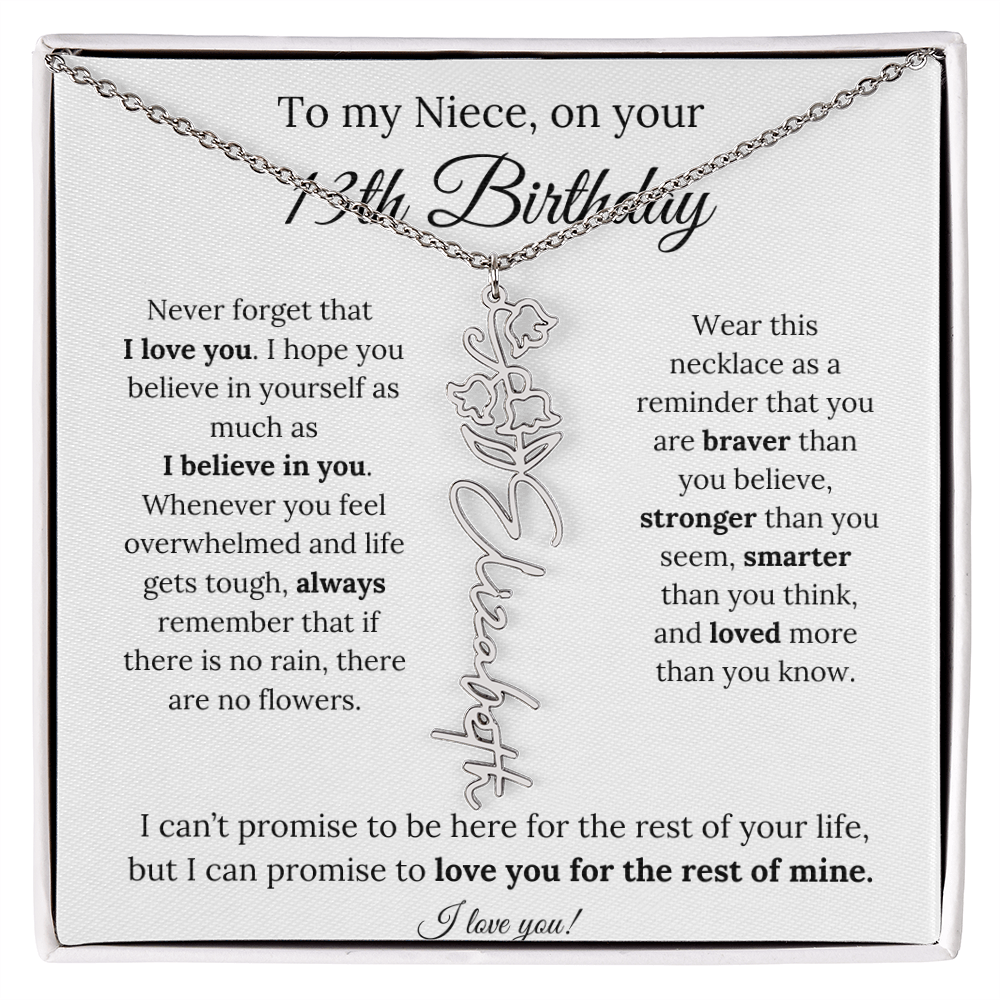 To My Niece 13th Birthday