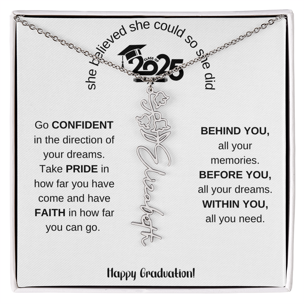 2025 Graduation Gift - Flower Name Necklace 5