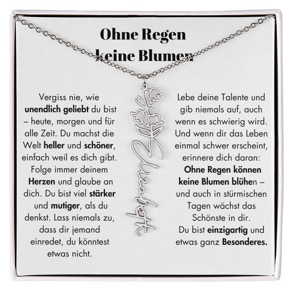 Weihnachtsgeschenk Schmuckkarte mit Spruch unendlich geliebt Mutmacher Hoffnung Liebe Geschenkidee
