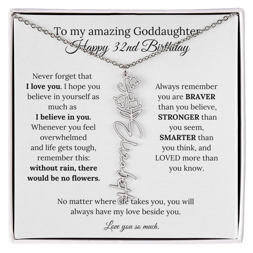 Happy 32nd Birthday Gift for Goddaughter
