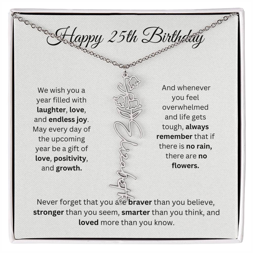 We Wish You - Happy 25th Birthday