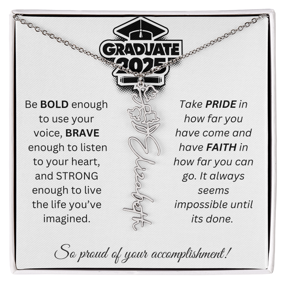 2025 Graduation Gift - Flower Name Necklace 1
