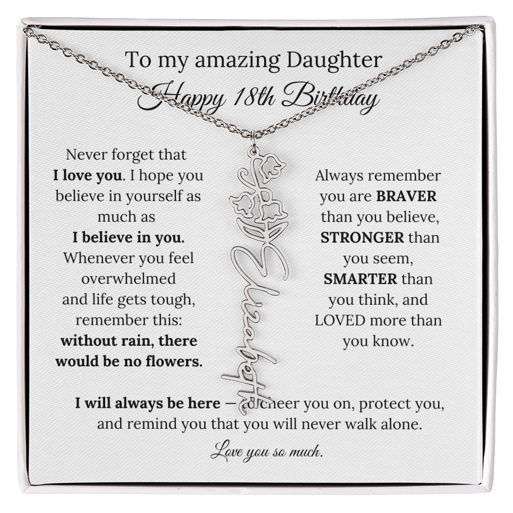 Happy 18th Birthday Gift for Daughter