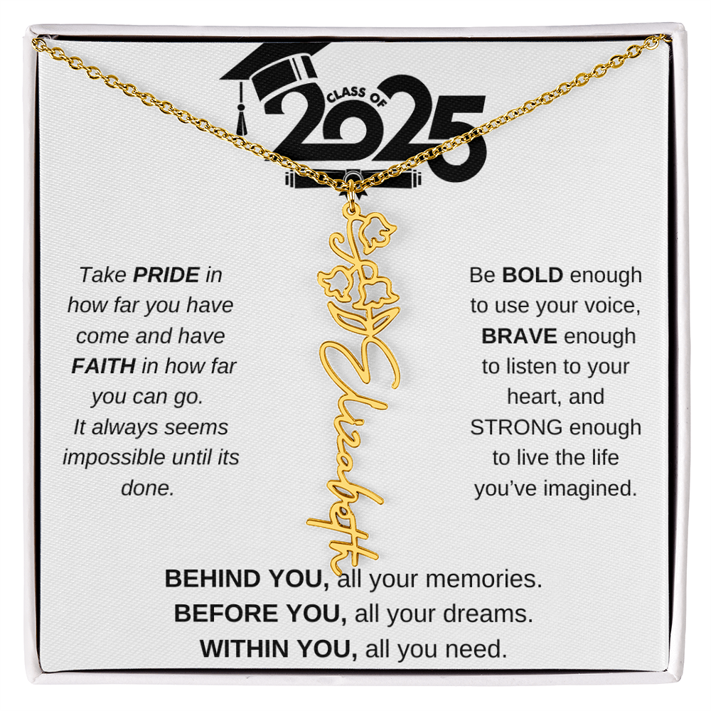 2025 Graduation Gift - Flower Name Necklace 4