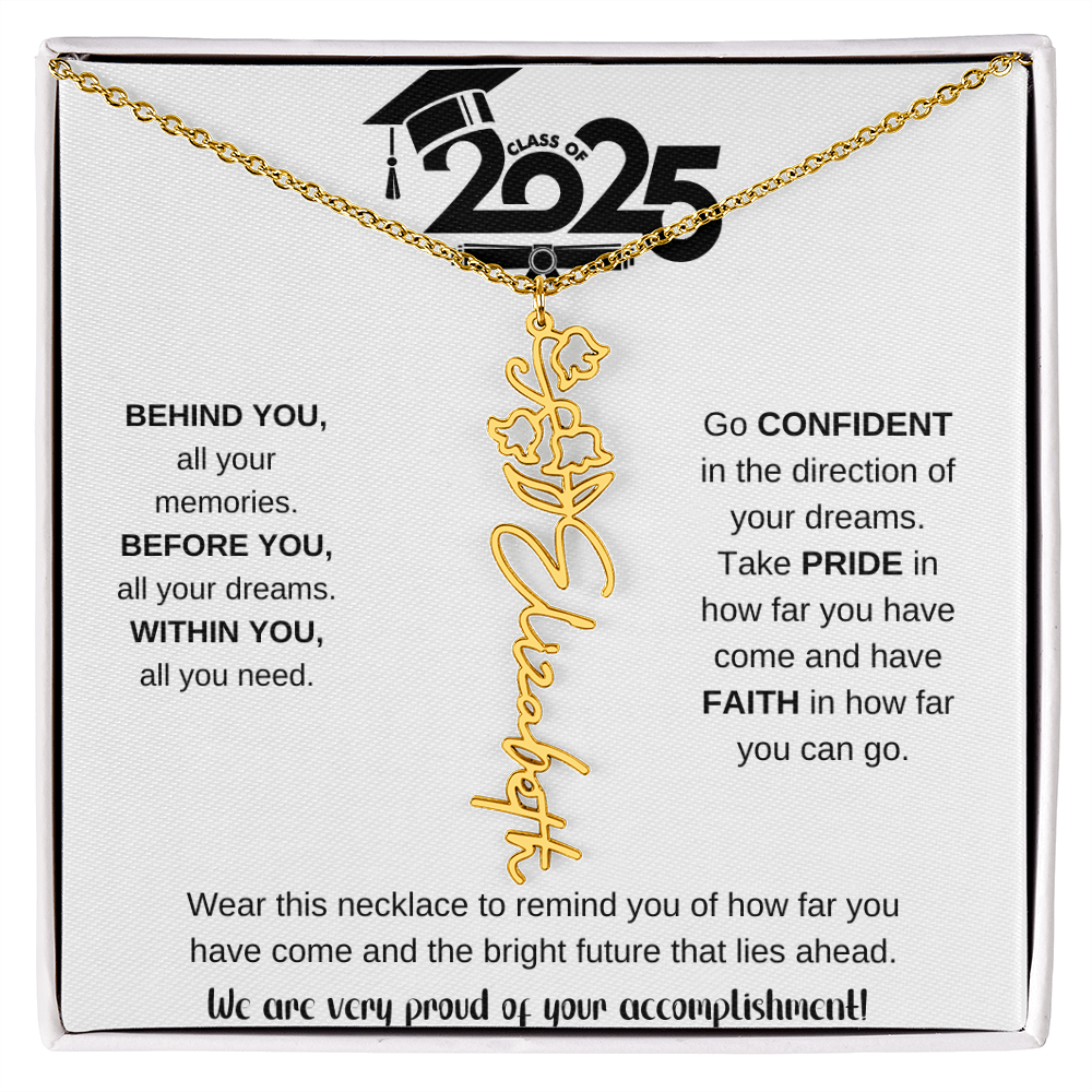 2025 Graduation Gift - Flower Name Necklace 9