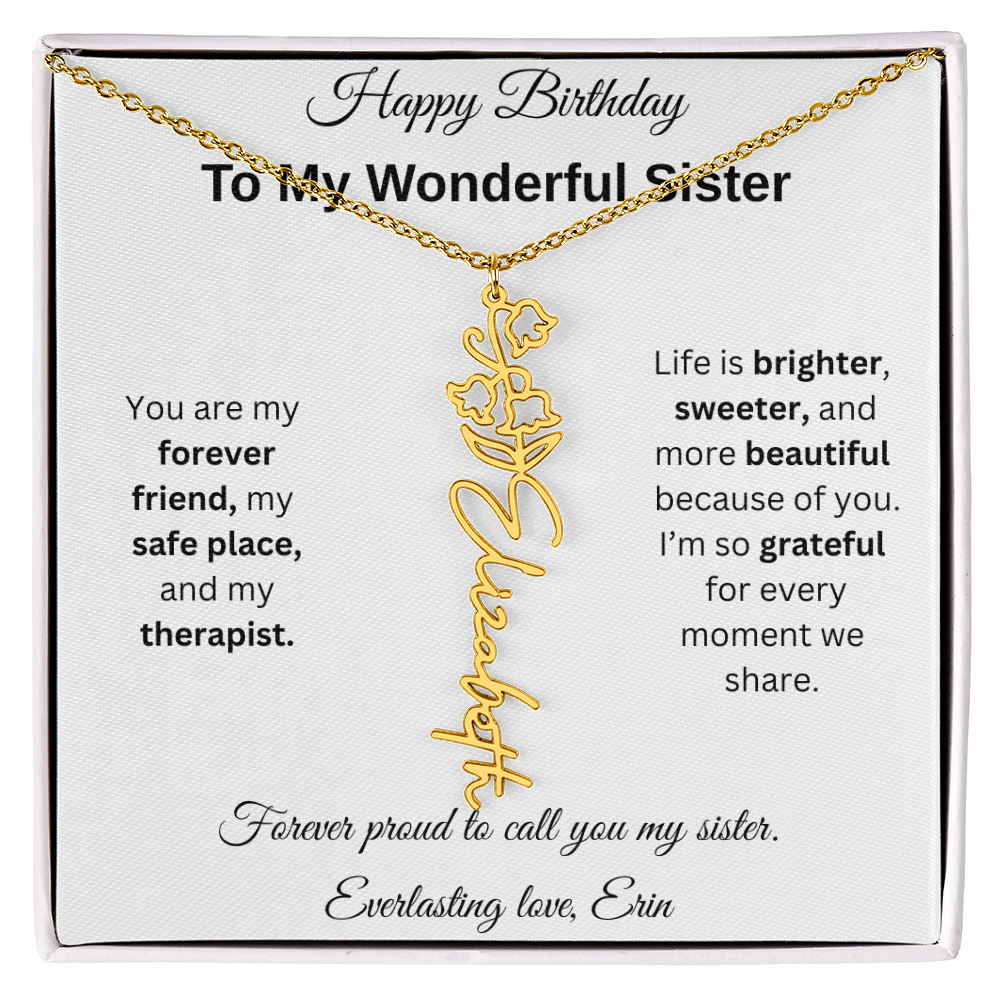 Custom Erin Birthflower