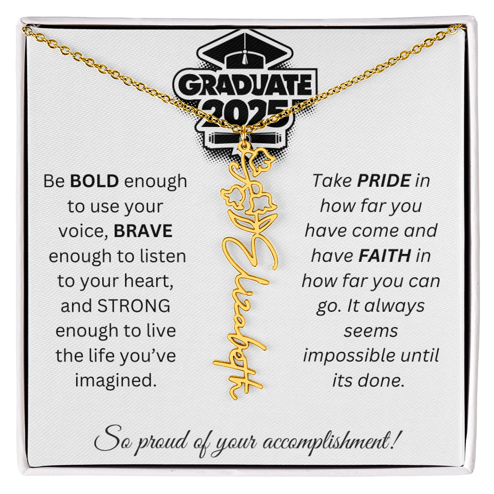 2025 Graduation Gift - Flower Name Necklace 1