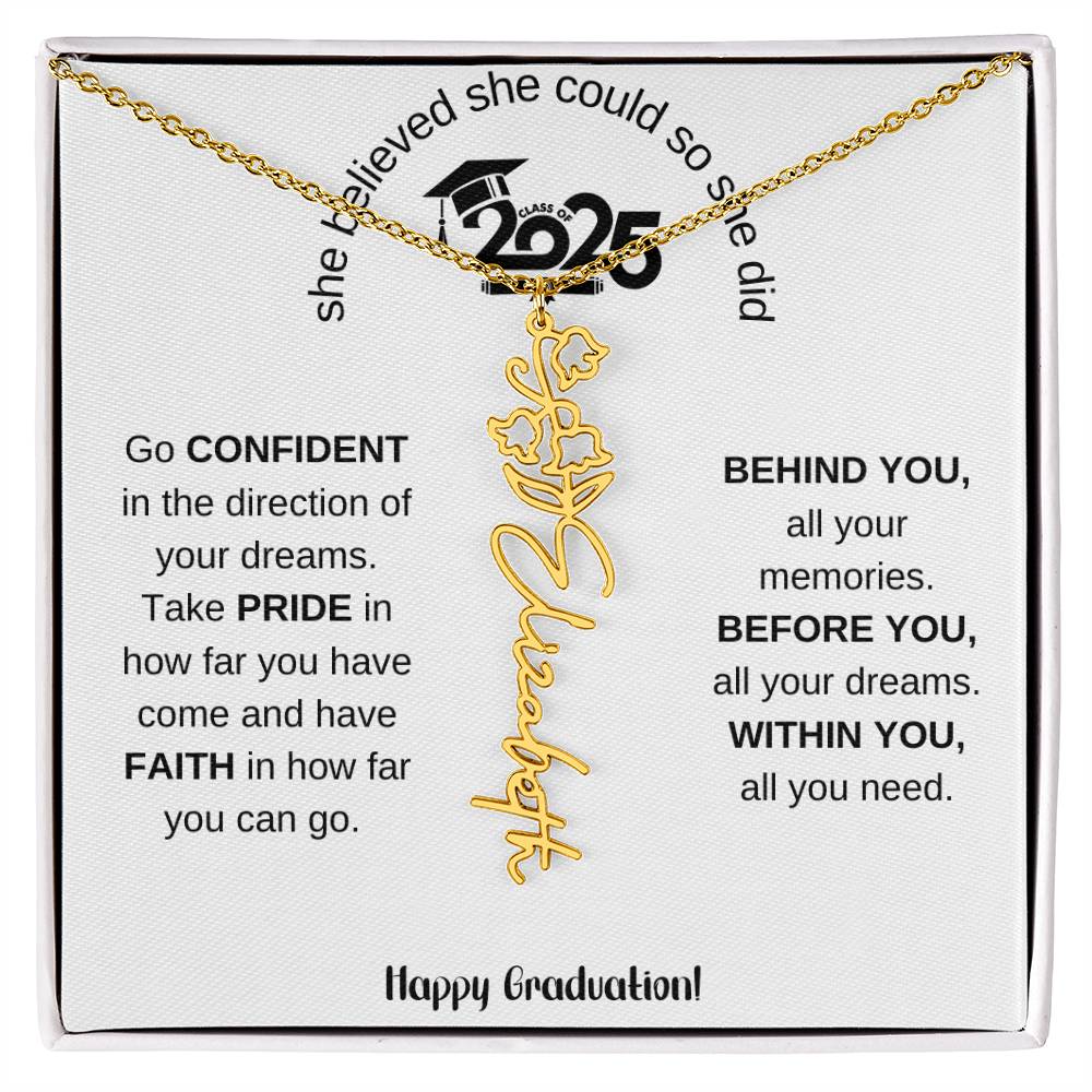 2025 Graduation Gift - Flower Name Necklace 5