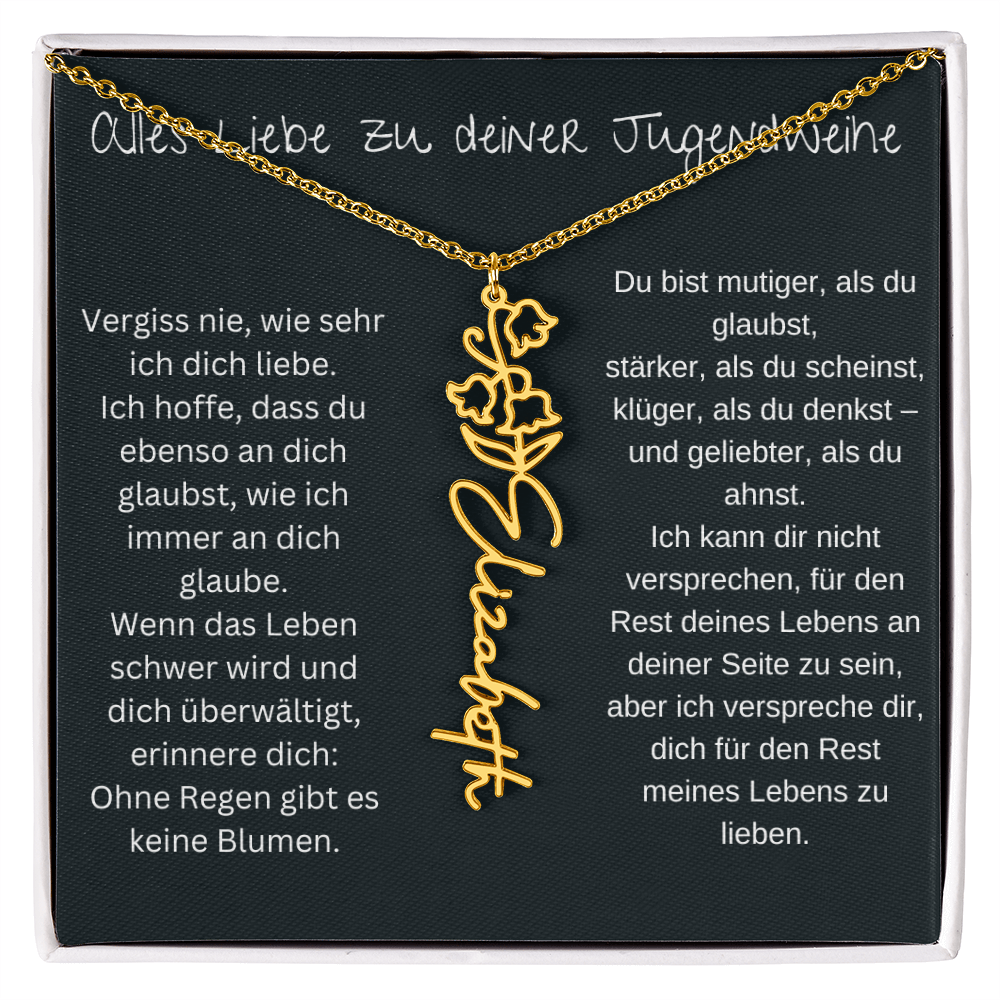 Geburtsblumen Namenskette 1