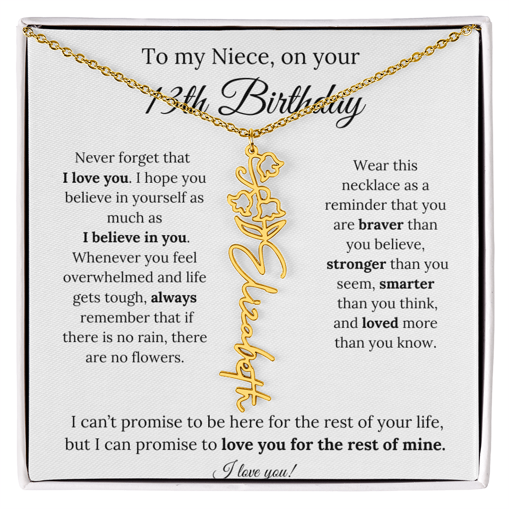 To My Niece 13th Birthday