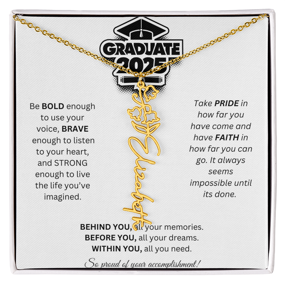 2025 Graduation Gift - Flower Name Necklace 2
