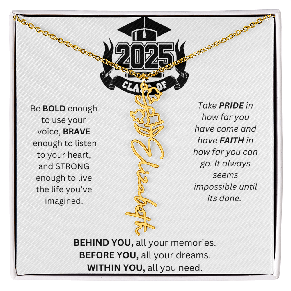 2025 Graduation Gift - Flower Name Necklace 3