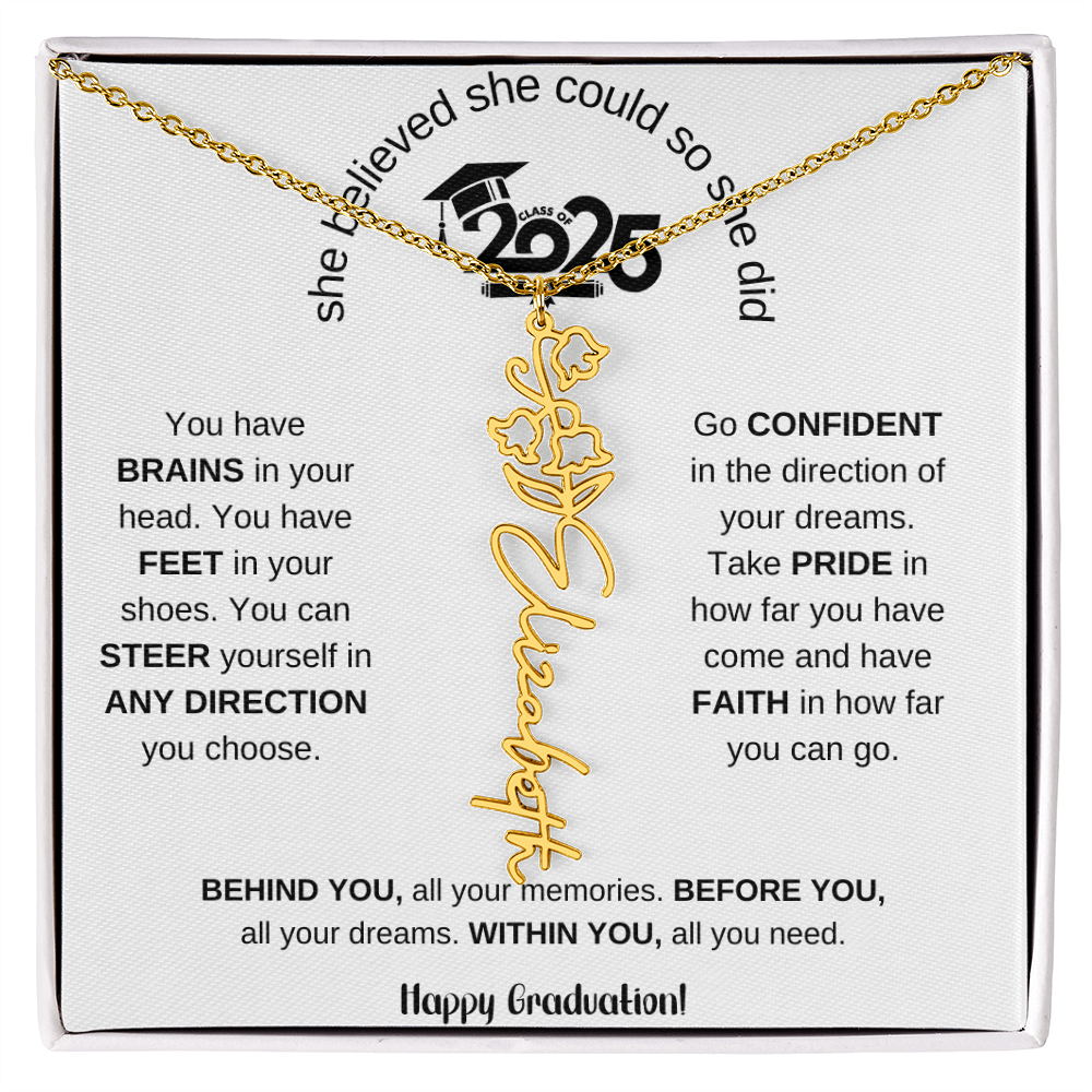 2025 Graduation Gift - Flower Name Necklace 6