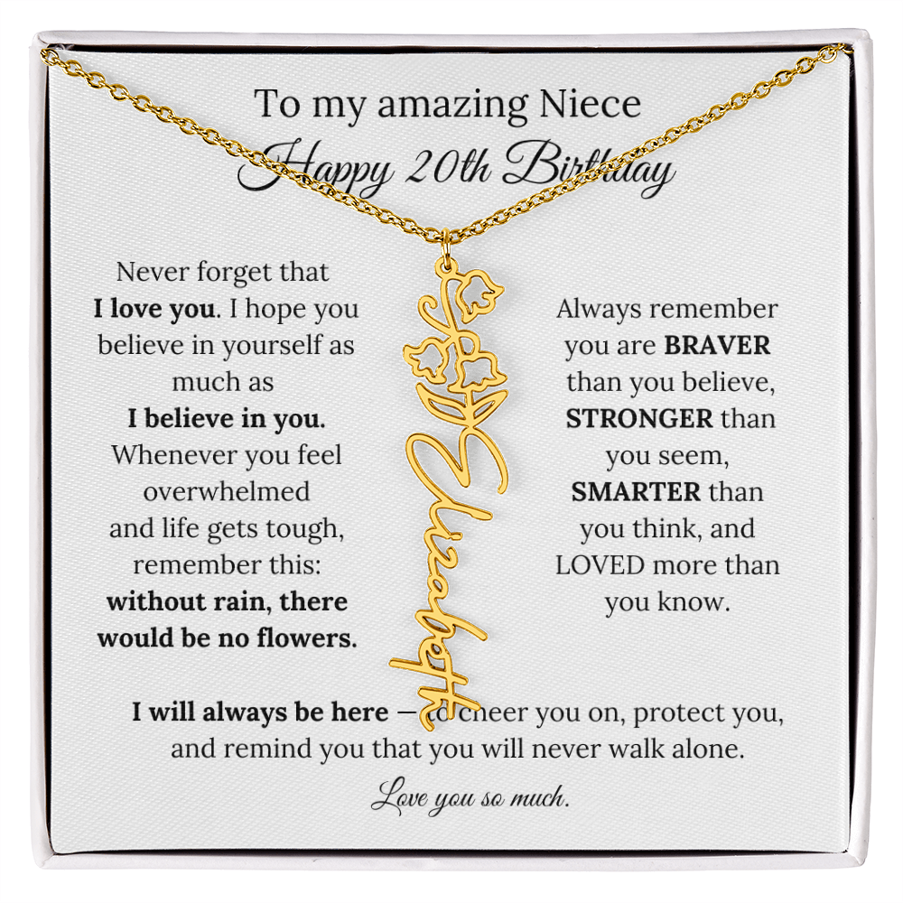 Happy 20th Birthday Gift for Niece