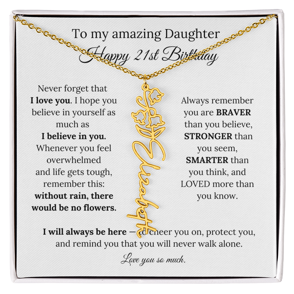 Happy 21st Birthday Gift for Daughter