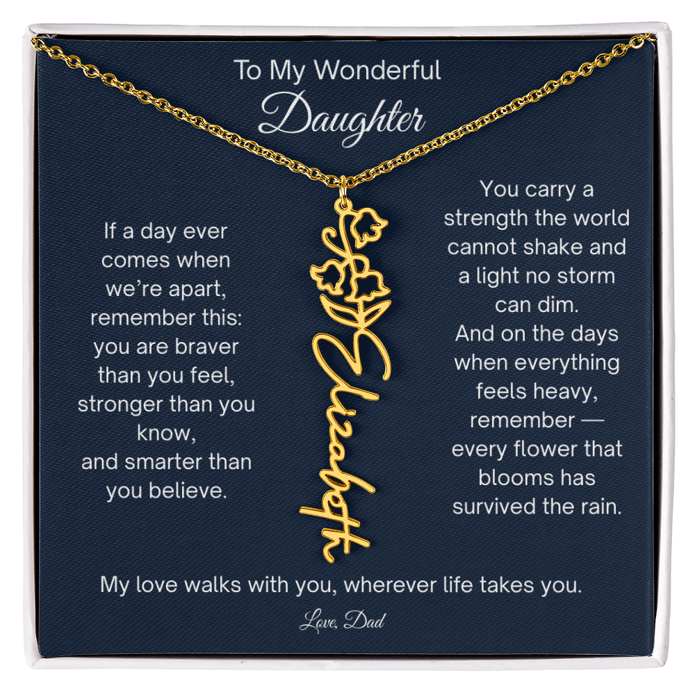 Daughter Necklace Gift from Dad