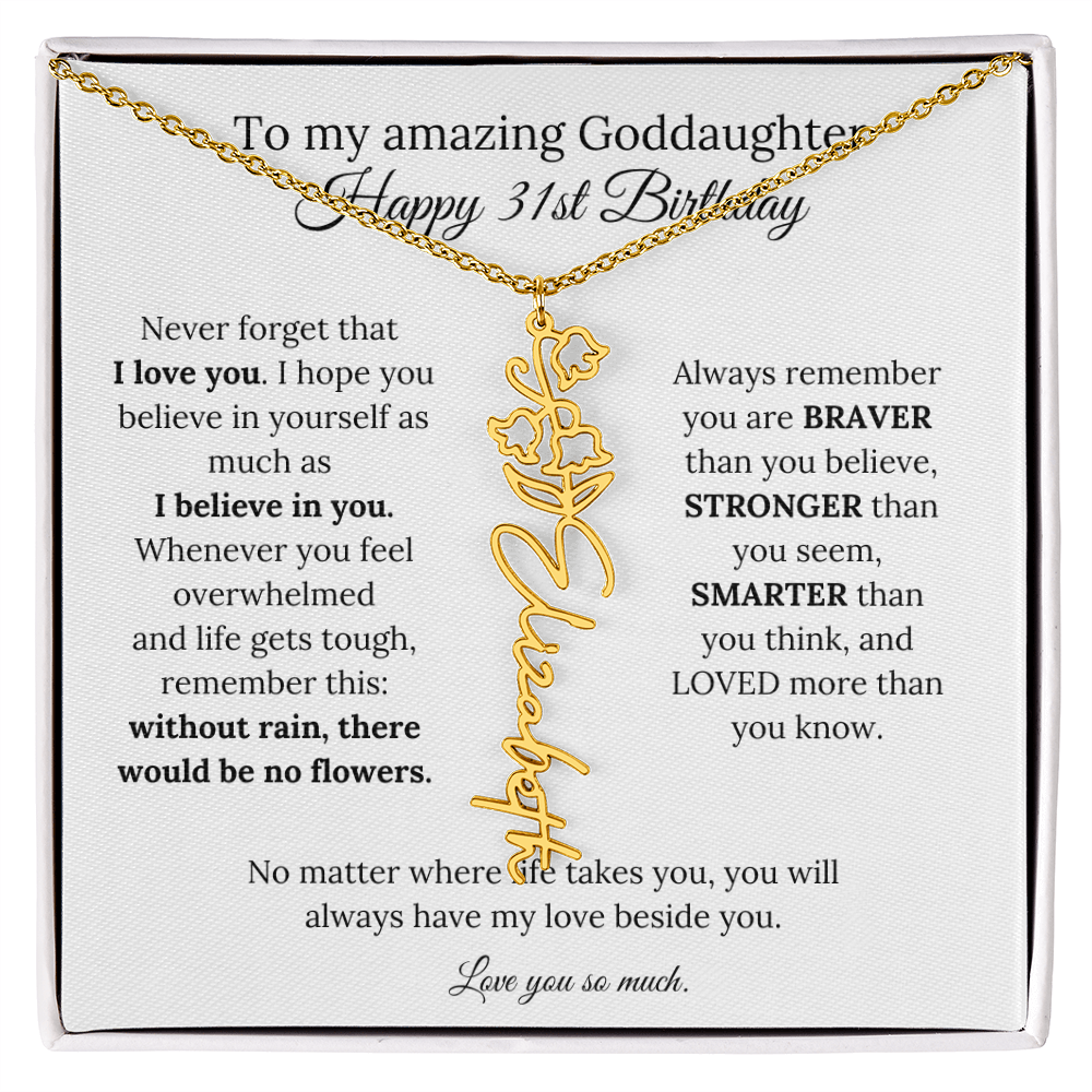 Happy 31st Birthday Gift for Goddaughter
