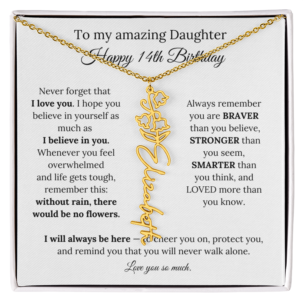 Happy 14th Birthday Gift for Daughter