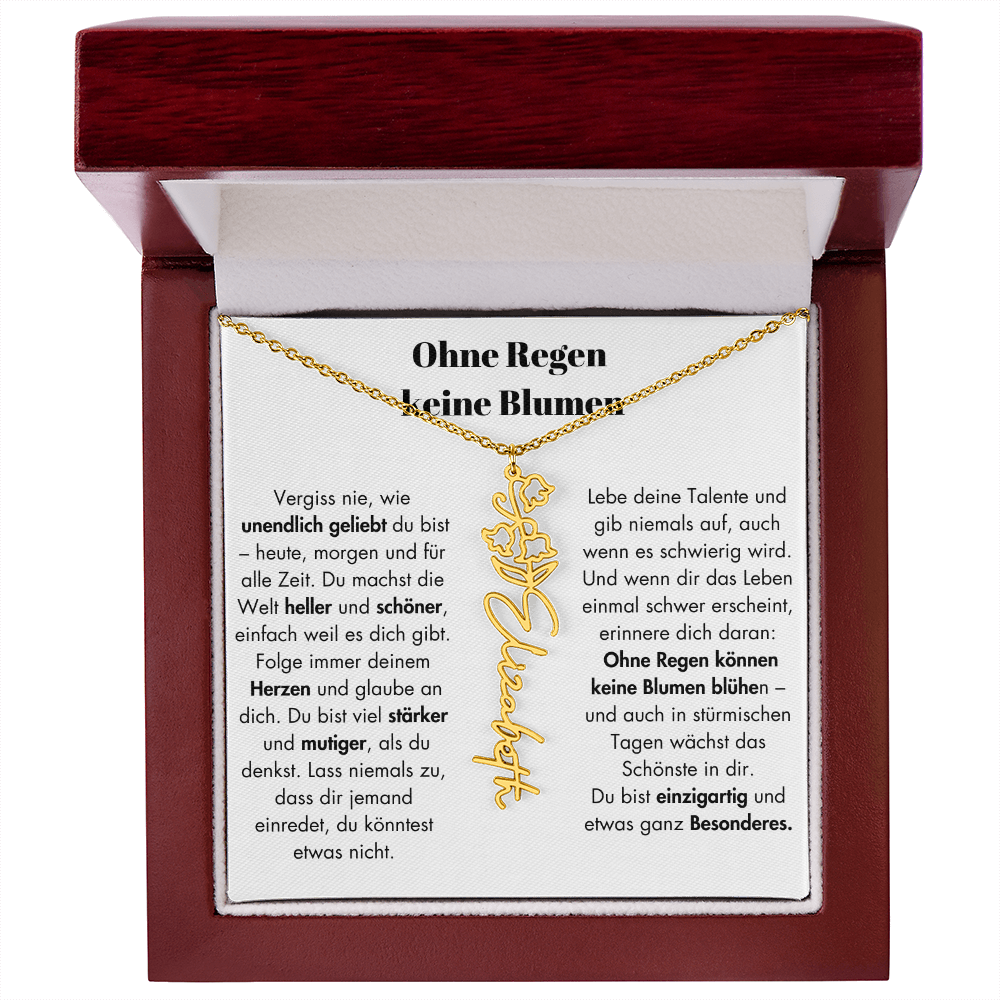 Weihnachtsgeschenk Schmuckkarte mit Spruch unendlich geliebt Mutmacher Hoffnung Liebe Geschenkidee