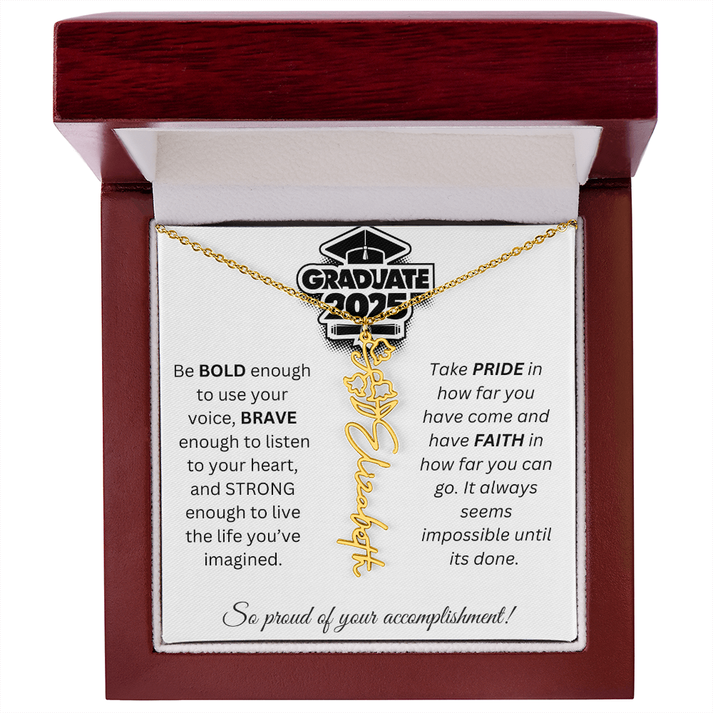 2025 Graduation Gift - Flower Name Necklace 1