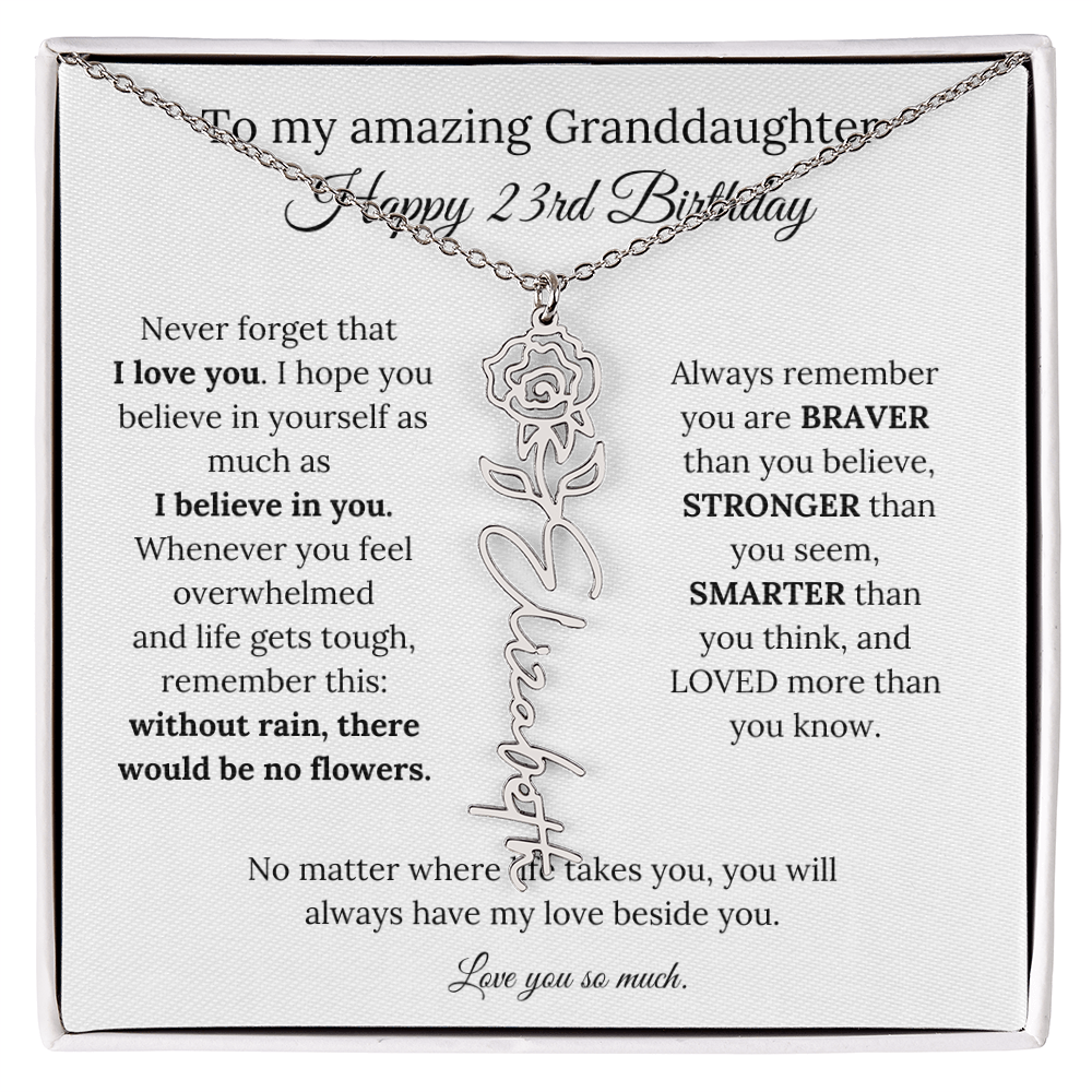 Happy 23rd Birthday Gift for Granddaughter