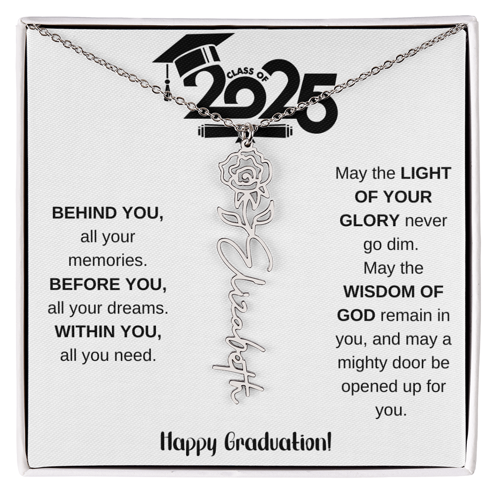 2025 Graduation Gift - Flower Name Necklace 8