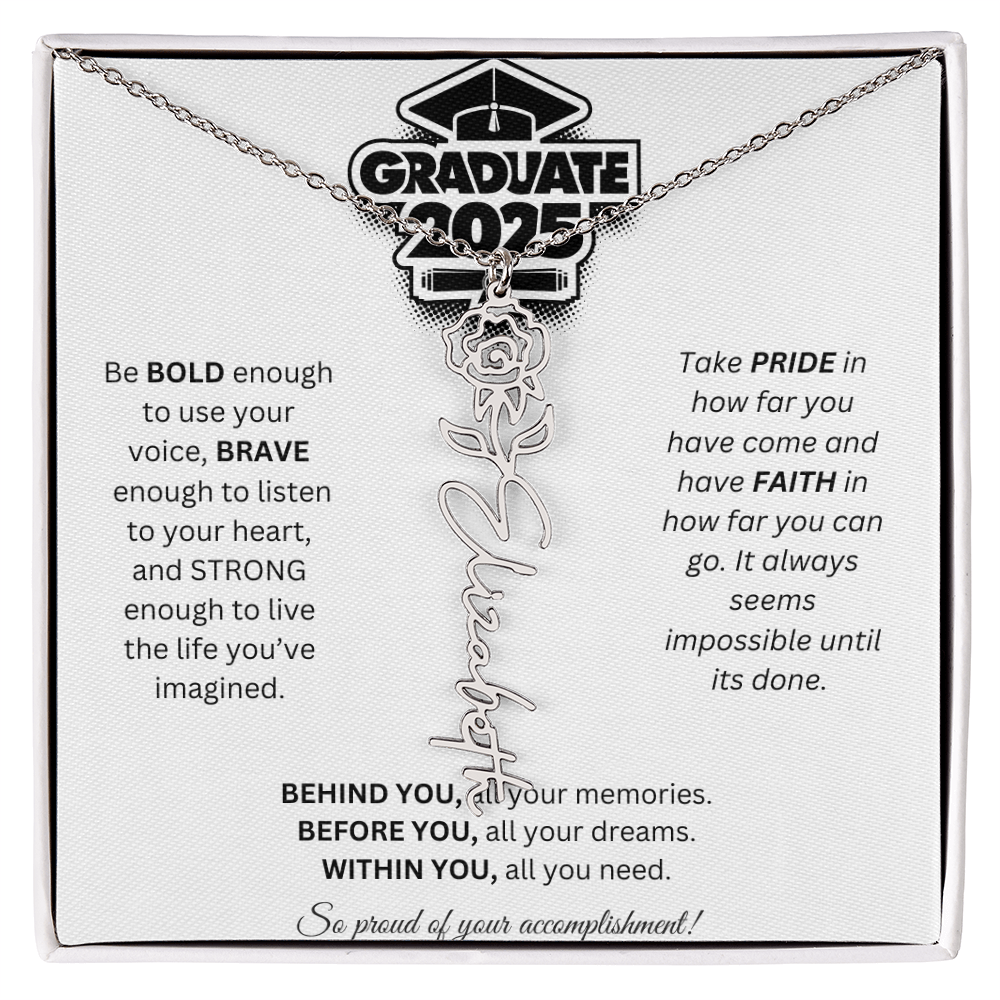 2025 Graduation Gift - Flower Name Necklace 2