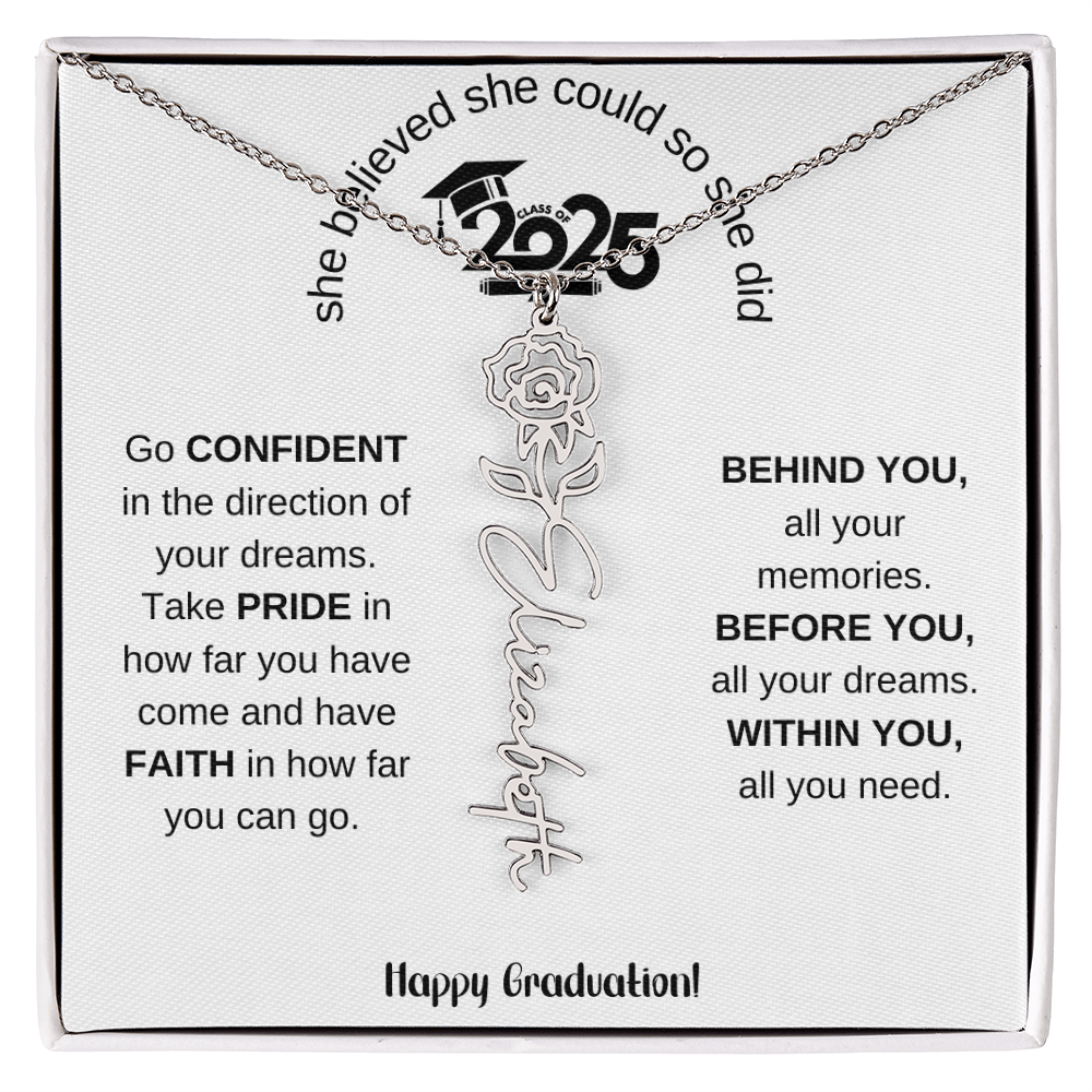 2025 Graduation Gift - Flower Name Necklace 5
