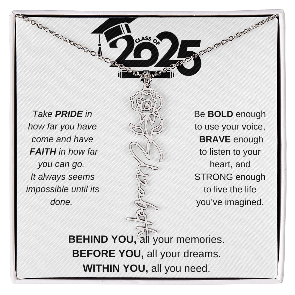 2025 Graduation Gift - Flower Name Necklace 4