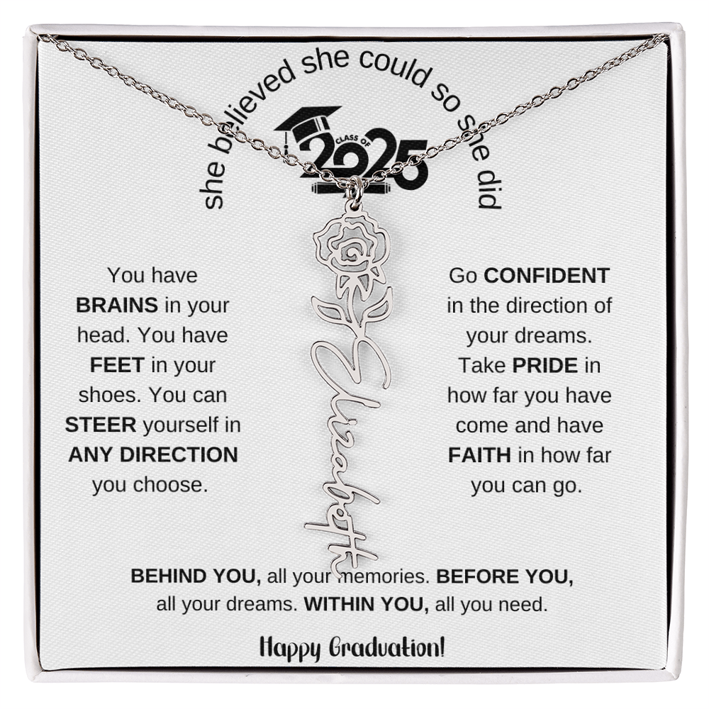 2025 Graduation Gift - Flower Name Necklace 6