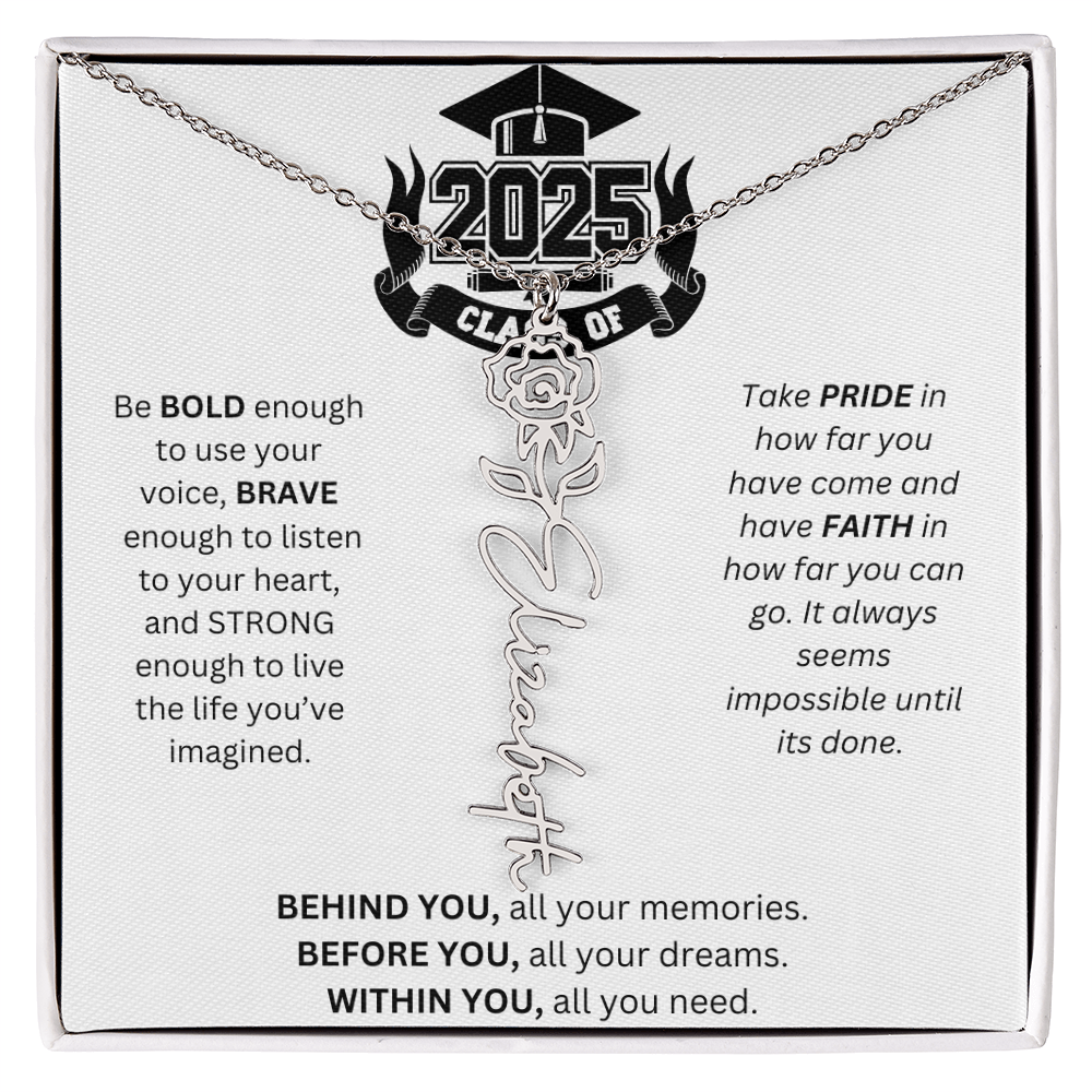 2025 Graduation Gift - Flower Name Necklace 3