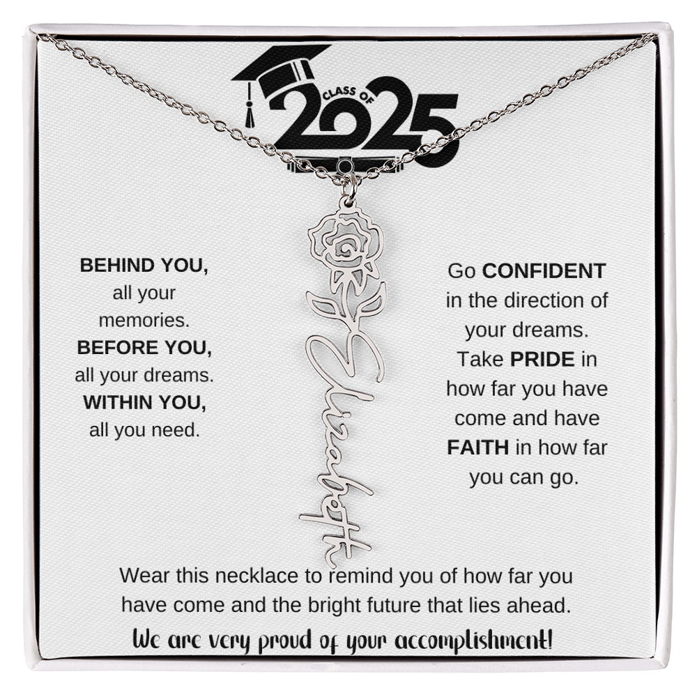 2025 Graduation Gift - Flower Name Necklace 9