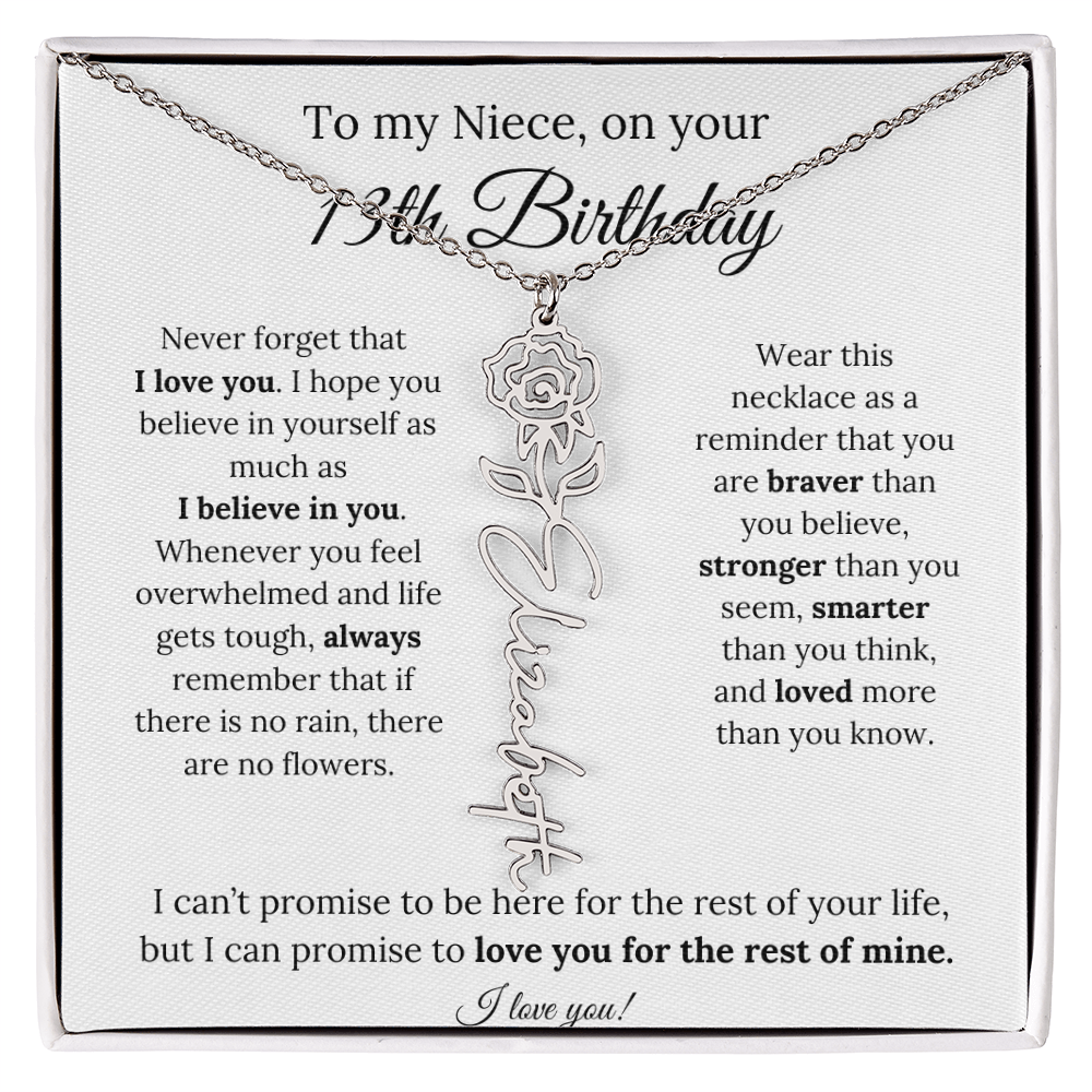 To My Niece 13th Birthday