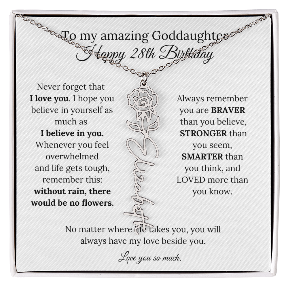 Happy 28th Birthday Gift for Goddaughter