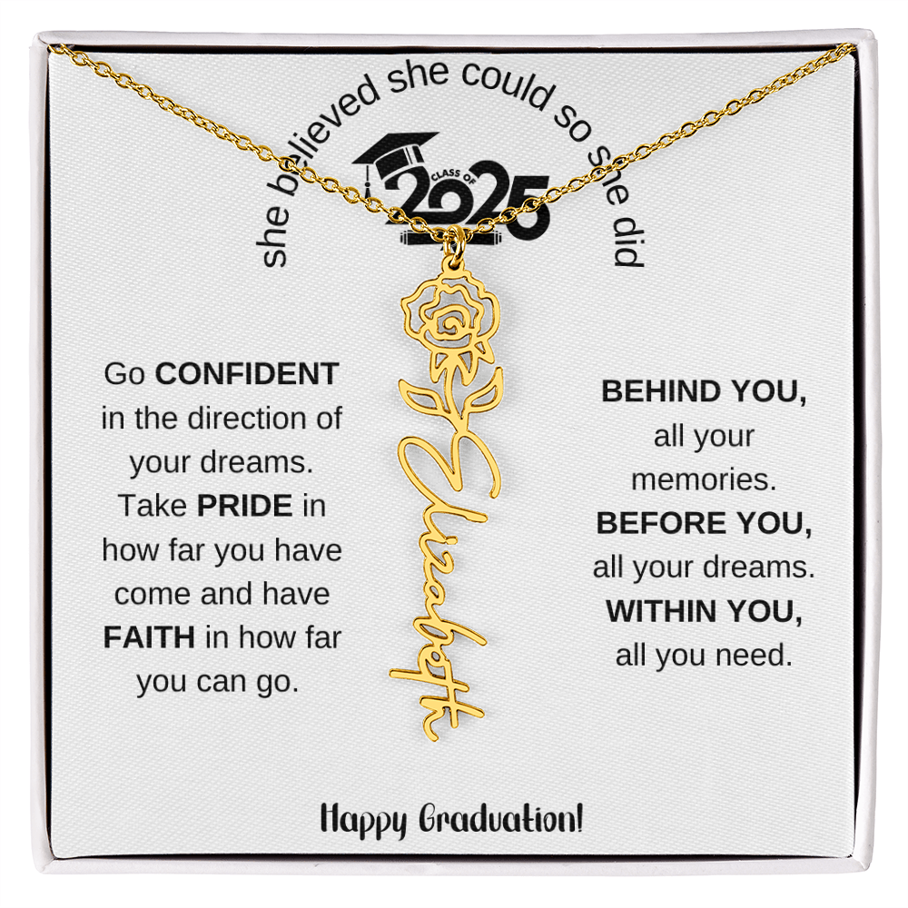 2025 Graduation Gift - Flower Name Necklace 5